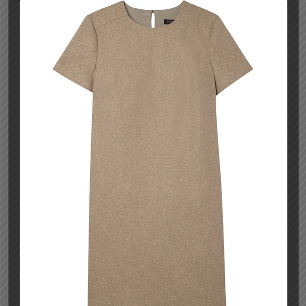 Banana Republic women’s camel wool shift dress